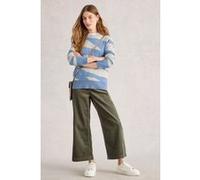 White Stuff Katie Abstract Jumper Blue Multi Taille: 8 | Pulls Outlet | Femme | Bleu