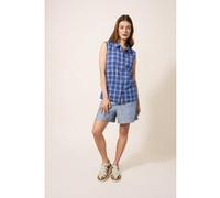 White Stuff Lizzie Cotton Check Shirt Blue Multi Taille: 22 | Tanktops Outlet | Femme | Bleu