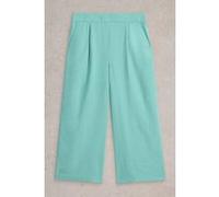 White Stuff Lorna Linen Blend Culotte Mid Teal Taille: 10 | Évasés pantalons Outlet | Femme | Blanche