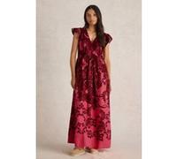 White Stuff Lorna Linen Blend Maxi Dress Red Multi Taille: 6 REGULAR | Robes longues Outlet | Femme | Blanche