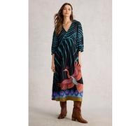 White Stuff Lucy Midi Dress Black Multi Taille: 10 REGULAR | Robes Outlet | Femme | Le Noir