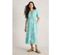 White Stuff Lucy Midi Dress Blue Print Taille: 18 REGULAR | Robes Outlet | Femme | Bleu
