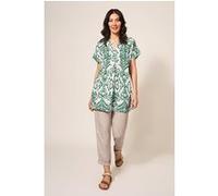 White Stuff Marianne Linen Tunic Green Taille: 14 | Chemisiers Outlet | Femme | Blanche