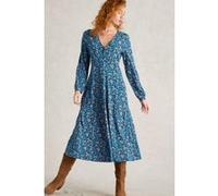 White Stuff Megan Jersey Dress Blue Multi Taille: 18 REGULAR | Robes Outlet | Femme | Bleu