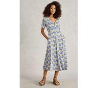 White Stuff Megan Jersey Dress Blue Print Taille: 8 REGULAR | Robes Outlet | Femme | Bleu
