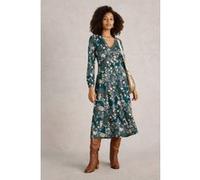 White Stuff Megan Jersey Midi Dress Teal Print Taille: 10 REGULAR | Robes Outlet | Femme | Cyan
