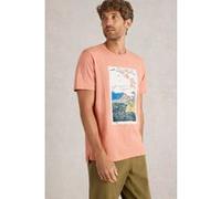 White Stuff Mountain Graphic Tee Pink Print Taille: M | T-shirts avec imprimés Outlet | Homme | Rose
