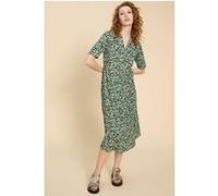 White Stuff Naya Jersey Dre Navy Printed Taille: 14 REGULAR | Robes Outlet | Femme | Bleu