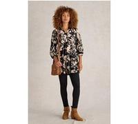 White Stuff Nela Printed Shirt Tunic Black Print Taille: 16 | Chemisiers Outlet | Femme | Le Noir