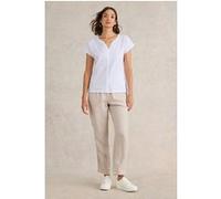 White Stuff Nelly Embroidered Tee Brilliant White Taille: 18R | Chemisiers Outlet | Femme | Blanche