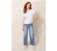 White Stuff Nelly Embroidered Tee Natural White Taille: 24 | Chemises Outlet | Femme | Blanche