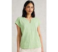 White Stuff Nelly Notch Embroidered Tee Light Green Taille: 18 | Chemisiers Outlet | Femme | Vert