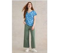 White Stuff Nelly Notch Neck Tee Blue Printed Taille: 18 | Chemises Outlet | Femme | Bleu