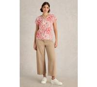 White Stuff Nelly Notch Neck Tee Coral Multi Taille: 16 | Chemises Outlet | Femme | Orange