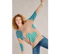 White Stuff Olive Heart Jumper Natural Multi Taille: 10 | Pulls en Maille Outlet | Femme