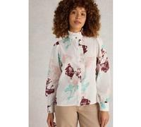 White Stuff Pauline Frill Neck Top Ivory Multi Taille: 22 | Manches longues Outlet | Femme | Blanche