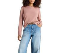 White Stuff Pull Katie de - Manches Longues, col Rond, Coupe Classique en mélange Coton-Laine - Rose poudré - Taille 44