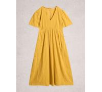 White Stuff Robe mi-longue White Stuff Lucy métallisée Jaune EU 42 (UK 14)