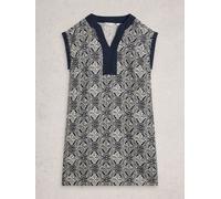 White Stuff Robe White Stuff Jilly en lin Bleu EU 48 (UK 20)