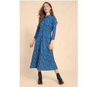 White Stuff Rua Jersey Shirt Dre Navy Printed Taille: 8 REGULAR | Robes Chemises Outlet | Femme | Bleu
