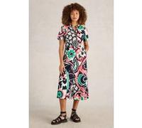 White Stuff Rua Jersey Shirt Dress Black Multi Taille: 12 REGULAR | Robes Outlet | Femme | Le Noir