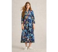 White Stuff Rua Jersey Shirt Dress Blue Print Taille: 12 REGULAR | Robes Chemises Outlet | Femme | Bleu