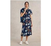 White Stuff Rua Jersey Shirt Dress Navy Print Taille: 12 REGULAR | Robes Chemises Outlet | Femme | Bleu
