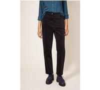 White Stuff Savannah Velvet Trouser Pure Black Taille: 12 REGULAR | Pantalons droits Outlet | Femme | Le Noir