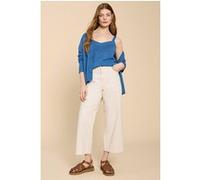 White Stuff Saxon Vest Mid Blue Taille: 8 | Débardeurs Outlet | Femme | Bleu