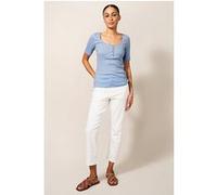 White Stuff Sherbet Tee Blue Printed Taille: 14 | Chemises Outlet | Femme | Bleu