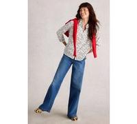 White Stuff Sophie Organic Cotton Shirt White Print Taille: 10 | Chemises à boutons Outlet | Femme | Blanche