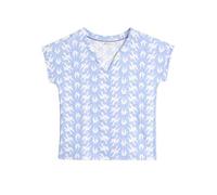 White Stuff T-Shirt à Manches Courtes et col cranté Nelly pour Femme de - Haut décontracté - Rose Moyen - Taille 42
