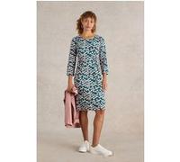 White Stuff Tallie Jersey Dress Teal Print Taille: 8 REGULAR | Robes Outlet | Femme | Cyan