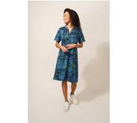 White Stuff Tammy Cotton Jersey Dress Navy Multi Taille: 6 | Robes Outlet | Femme | Bleu