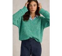 White Stuff Tammy Textured V Neck Bright Green Taille: 12 | Pulls en Maille Outlet | Femme | Vert