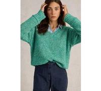 White Stuff Tammy Textured V Neck Bright Green Taille: 16 | Pulls Outlet | Femme | Vert