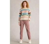 White Stuff Twister Chino Trouser Dusty Pink Taille: 14 REGULAR | Pantalons droits Outlet | Femme | Rose