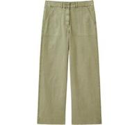 White Stuff Twister Wide Leg Chino Mid Green Taille: 12 | Évasés pantalons Outlet | Femme | Vert