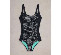 White Stuff White Stuff Black Splash Control Swimsuit