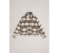 White Stuff White Stuff Blue Alexa Check Wool Blend Jacket