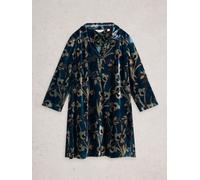 White Stuff White Stuff Blue Blake Velvet Tunic