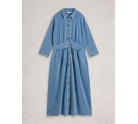 White Stuff White Stuff Blue Lottie Jersey Denim Dress Blue EU 38 (UK 10)