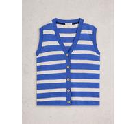 White Stuff White Stuff Blue Nova Linen Blend Tank