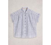 White Stuff White Stuff Blue Orla Button Through Shirt Blue 50