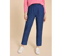 White Stuff White Stuff Blue Rowena 100% Linen Trousers