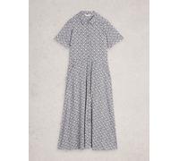 White Stuff White Stuff Blue Rua Jersey Shirt Dress Blue EU 42 (UK 14)