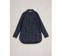 White Stuff White Stuff Blue Sophie Longline Shirt Blue EU 42 (UK 14)