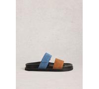 White Stuff White Stuff Blue Zoey Footbed Mules