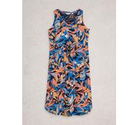 White Stuff White Stuff Bright Blue Heidi 100% Cotton Jersey Dress Bright Blue XL (EU 48-50)