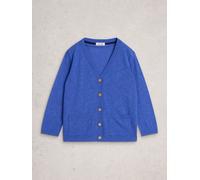 White Stuff White Stuff Bright Blue Nova Linen Blend Cardigan